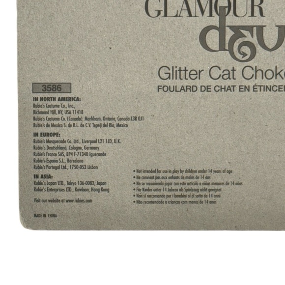 Rubie’s glamour devil glitter cat choker brand new in packaging never used! - Picture 4 of 6